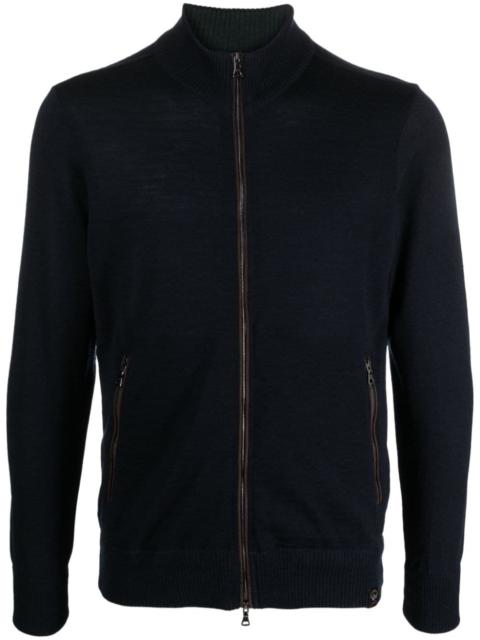 Paul & Shark high-neck virgin wool cardigan