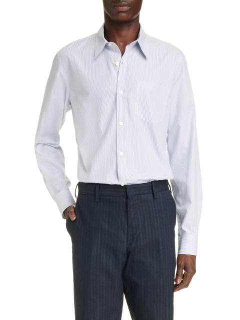 Corbino Stripe Cotton Button-Up Shirt