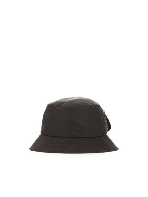 sacai zip-pocket bucket hat