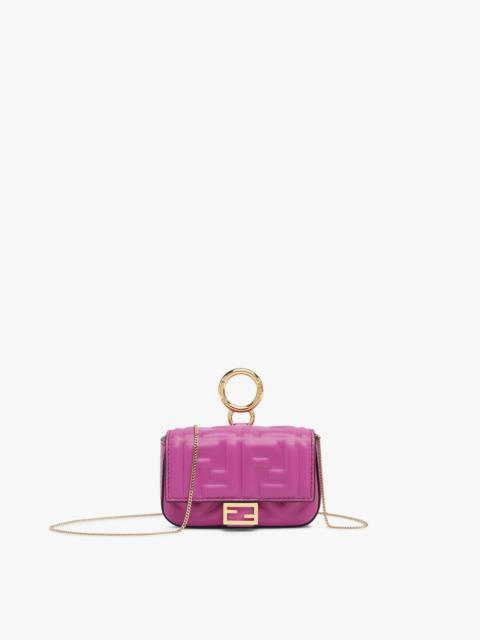 FENDI Purple nappa leather charm