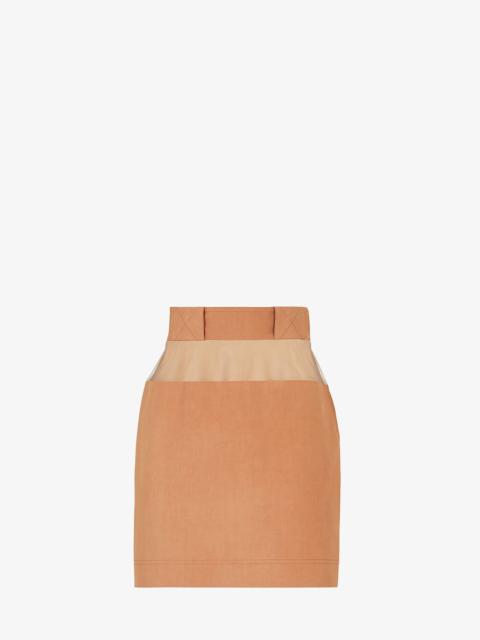 FENDI Brown cotton skirt