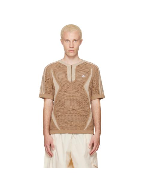 adidas Originals Tan Edison Chen Edition CLOT Knit Jersey T-shirt