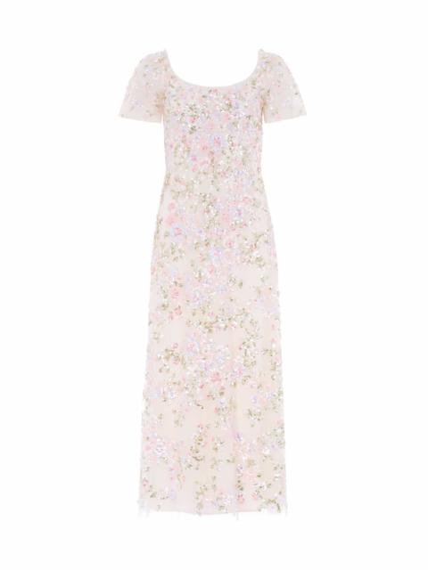 Needle & Thread Dream Garland Puff Sleeve Ankle Gown