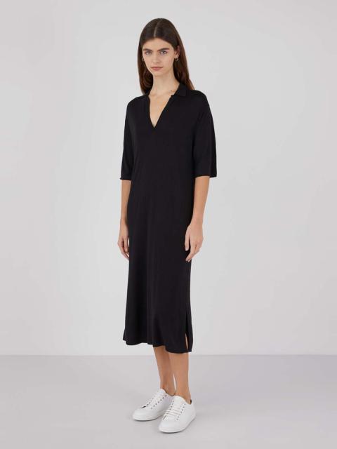 Sunspel Merino Silk Polo Dress