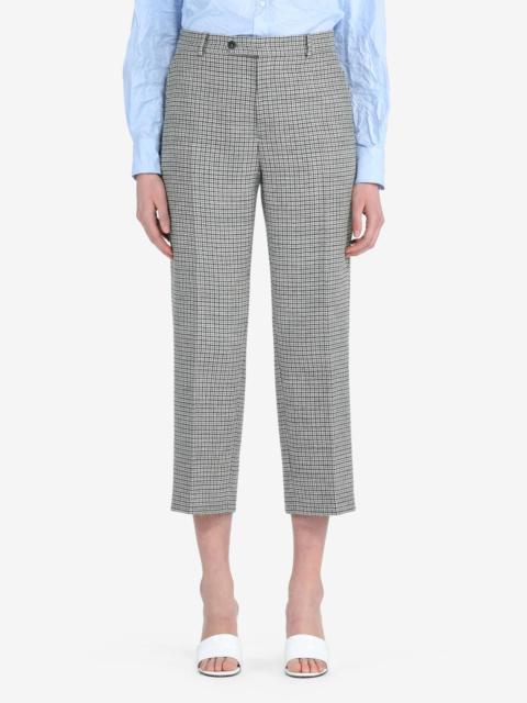 N°21 CHECKED STRAIGHT-LEG TROUSERS