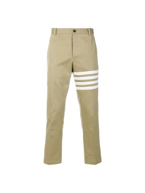 Thom Browne Cotton Twill 4-Bar Chino Trousers