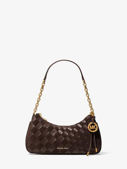 MICHAEL KORS Nolita Medium Hand-Woven Leather Chain Pochette