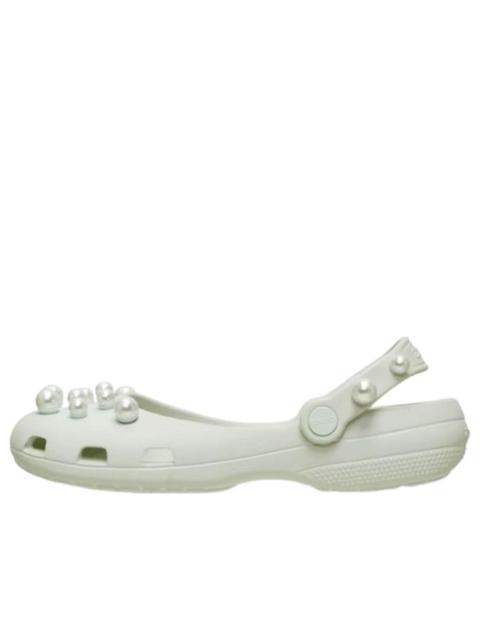 crocs (WMNS) Crocs Classic Elegant Pearl Ballet Flats 'Linen' 215631-0HZ