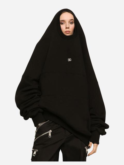 Dolce & Gabbana Hoodie with cut-out and DG logo