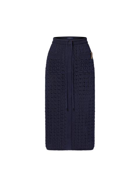 Louis Vuitton Crochet Knit Skirt