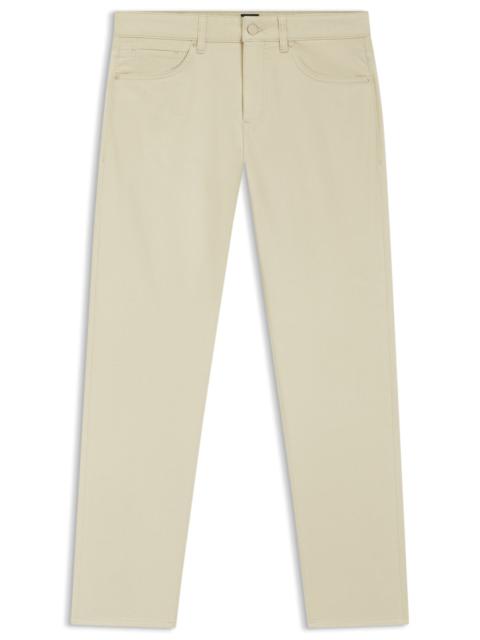 BOSS DELAWARE SLIM-FIT TROUSERS IN A COTTON BLEND
