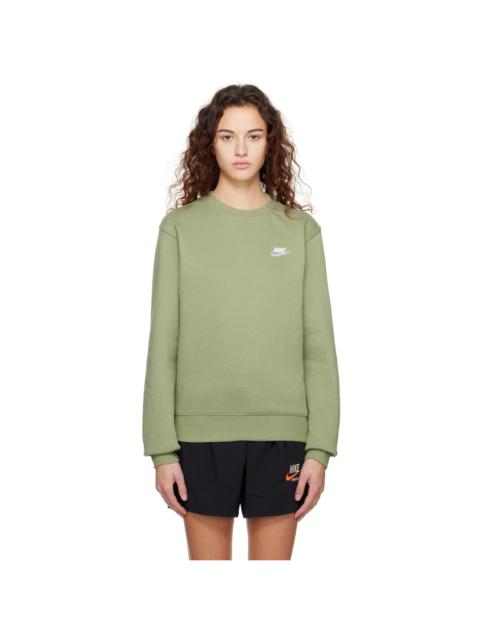Nike Green Embroidered Sweatshirt