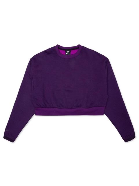 NIKE SPORTSWEAR CITY READY WOMEN'S FLEECE CREW - GRAND PURPLE