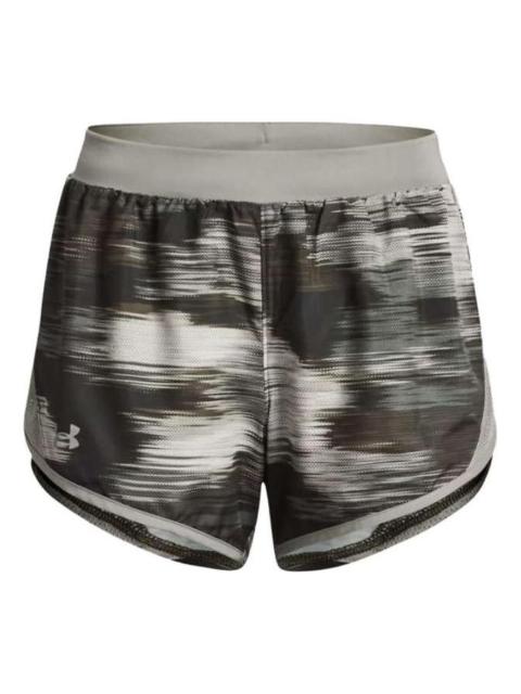 Under Armour (WMNS) Under Armour Fly-By 2.0 Printed Shorts 'Grey' 1350198-502