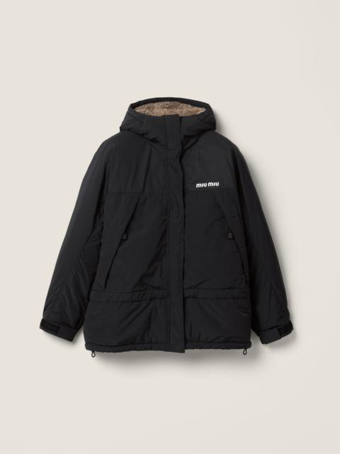 Miu Miu Pongé down jacket