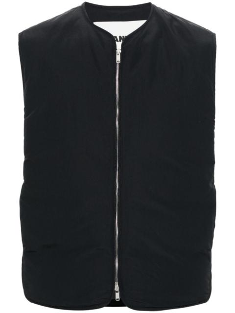 Jil Sander + zip-up padded gilet