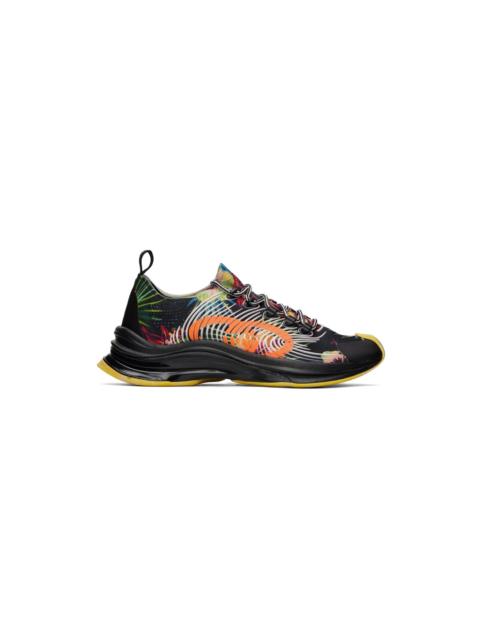 GUCCI Run floral-print low-top sneakers