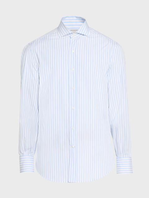 Men's Striped Button Down Shirt