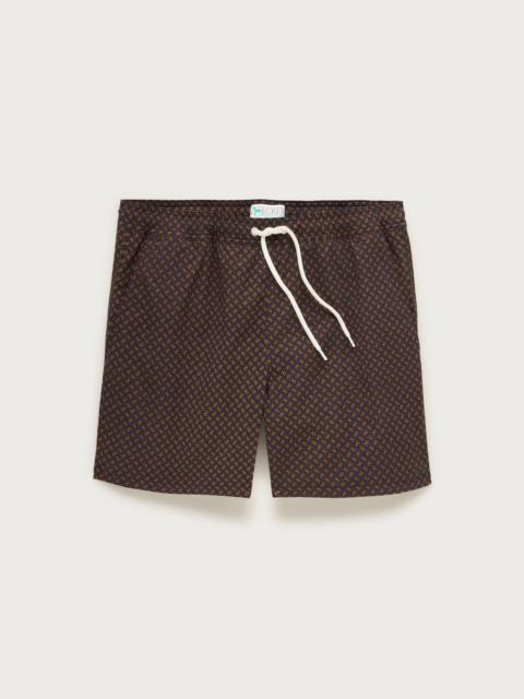 J.CREW 6" stretch swim trunk in print with ECONYL® nylon