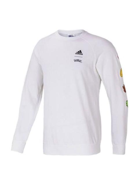 adidas adidas x POKEMON Crossover Printing Sports Training Pullover White GN3000