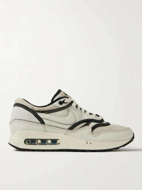 World Make Air Max 1 '86 Leather-Trimmed Canvas and Mesh Sneakers