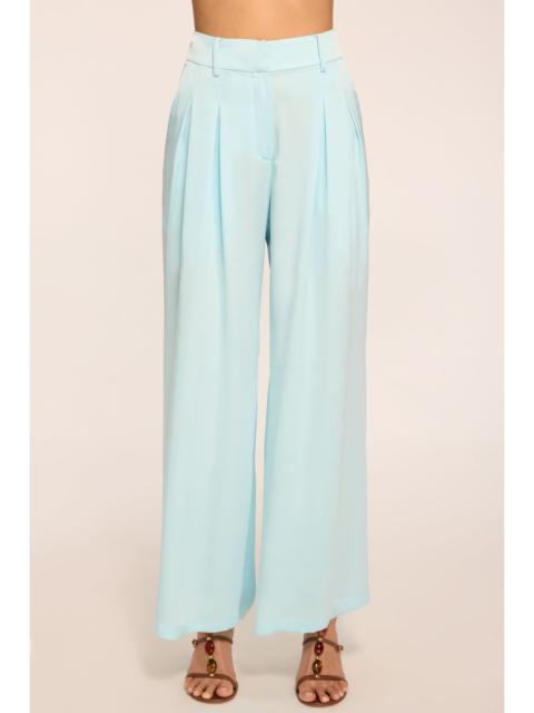 RAMY BROOK Oscar Pleated Wide Leg Pant | BLUE BREEZE