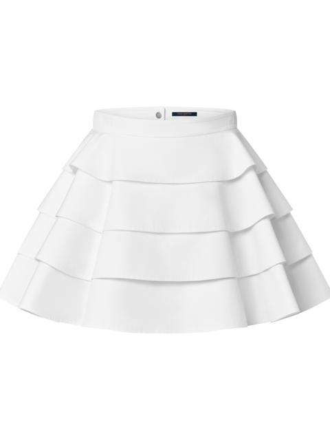 Louis Vuitton Cotton Poplin Flounce Skirt