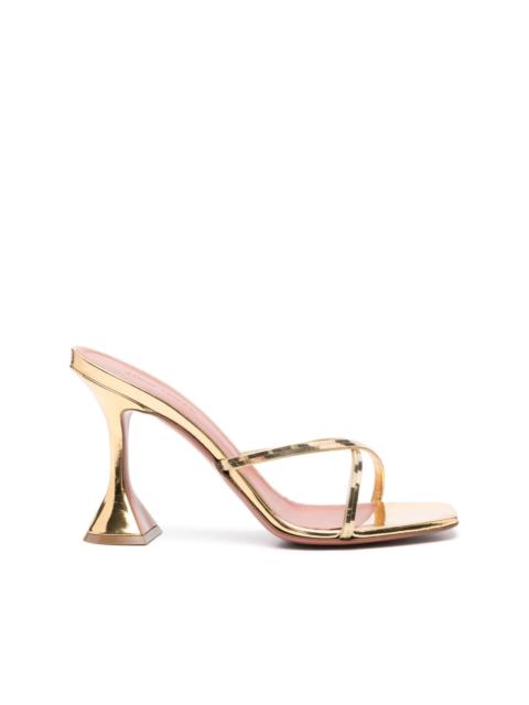 Henson cross-strap metallic sandals