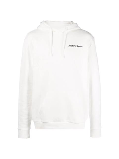 chest logo-print hoodie