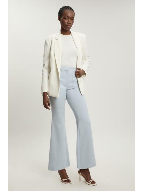 KAREN MILLEN Petite Compact Stretch Pocket Straight Leg Trousers