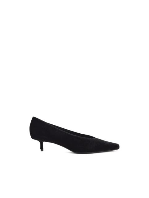 Loulou de Saison Giada velvet kitten-heel pumps