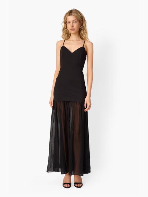 CAMI NYC SUSANNAH MAXI DRESS BLACK