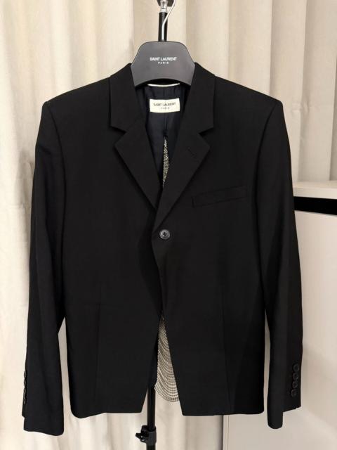 SAINT LAURENT Saint Laurent SS14 Chain Back Blazer by Hedi Slimane