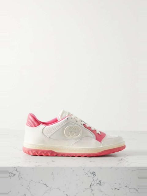 GUCCI MAC80 distressed leather sneakers