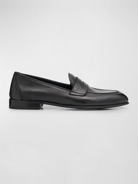 Brioni Men's Appia Deerskin Penny Loafers