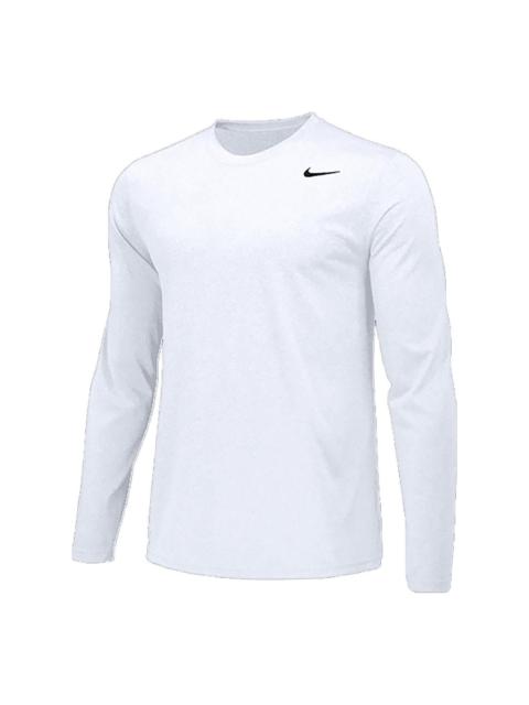 Nike 나이키 팀 전설 긴 소매 훈련 티 '화이트'727980-100