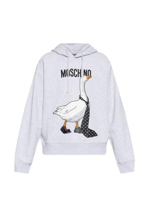 Moschino goose-print hoodie
