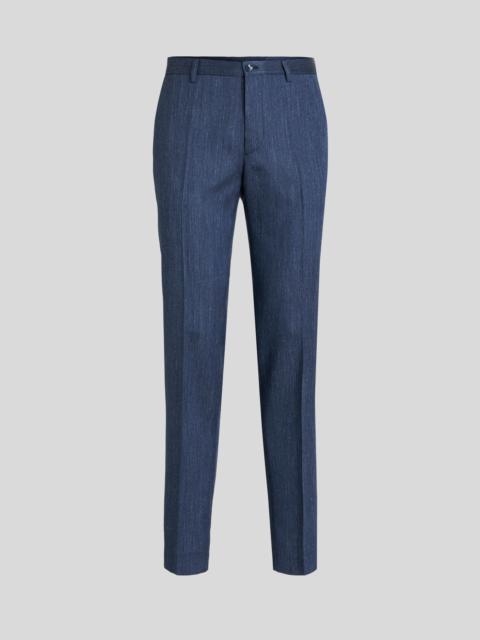 Etro WOOL AND SILK TROUSERS