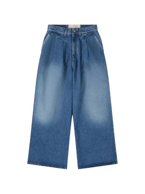 ERL Erl Pleated Wide-leg Jeans