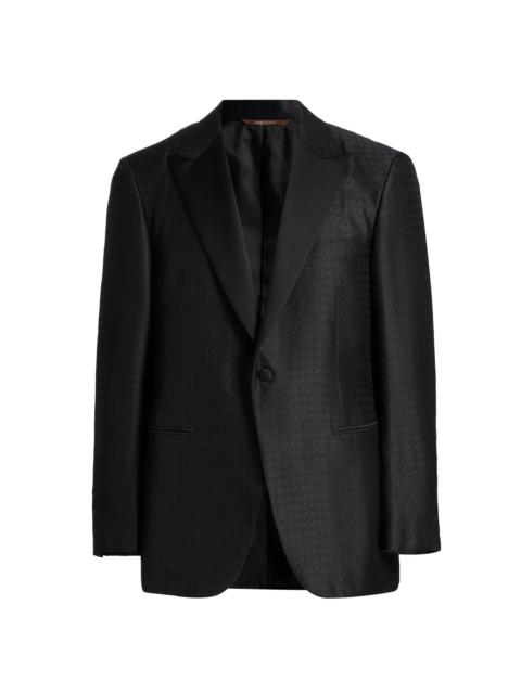 Canali Men's Arrow-Pattern Dinner Jacket - Black