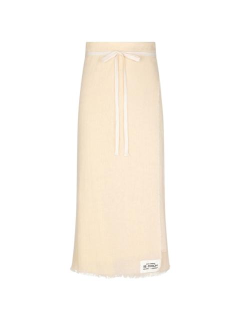 Re-Edition wrap maxi skirt