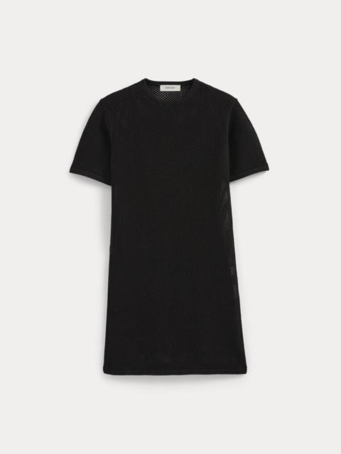 EVERLANE MESH-KNIT SHORT-SLEEVE DRESS