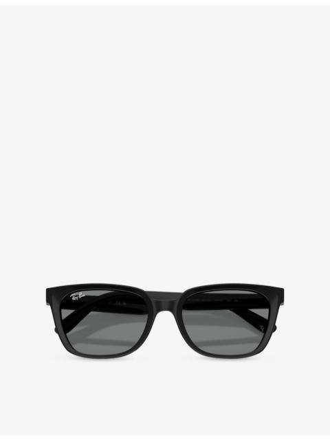 Ray-Ban RB2243D Square-Frame Acetate Sunglasses