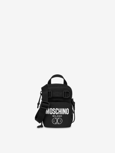 Moschino DOUBLE SMILEY® NYLON CROSSBODY MINI BAG