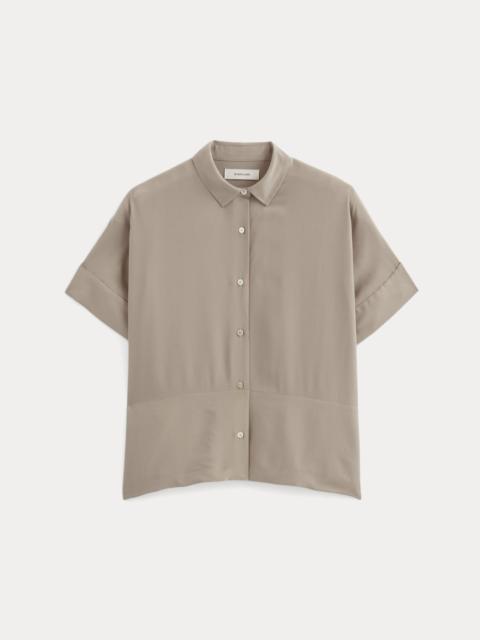 EVERLANE THE BOXY SHIRT IN WASHABLE SILK