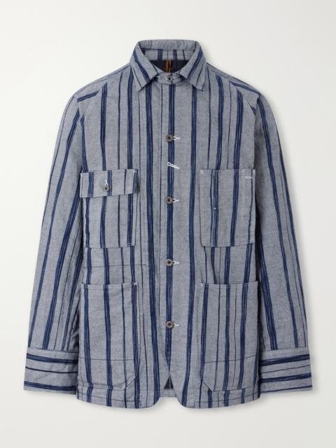 Kapital Cactus Striped Cotton-Kasuri Jacket