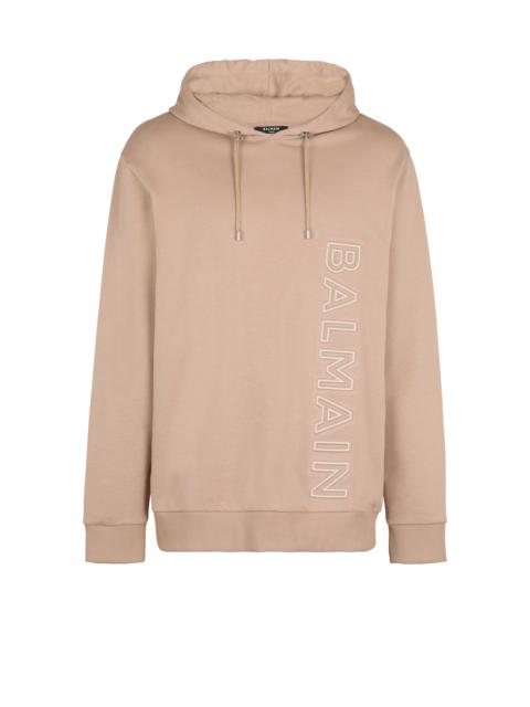 Balmain Embossed Balmain logo hoodie