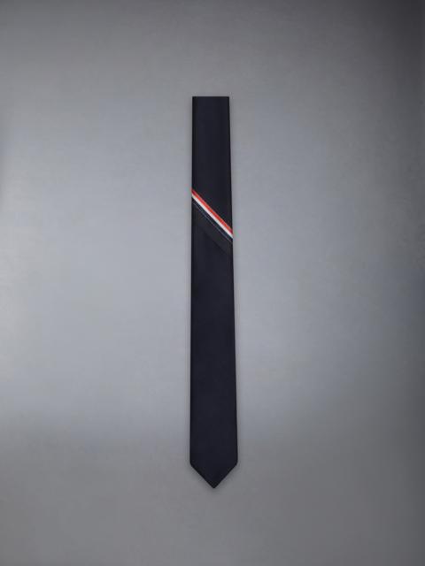 Thom Browne TWILL WOOL STRIPE SELVEDGE TIE