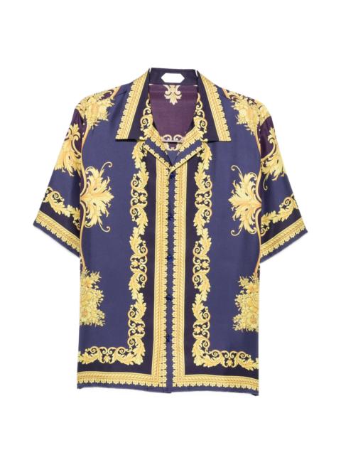 VERSACE Versace Barocco-print Short-sleeve Shirt