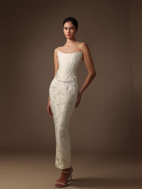 SAU LEE SUTTON EMBROIDERED SKIRT